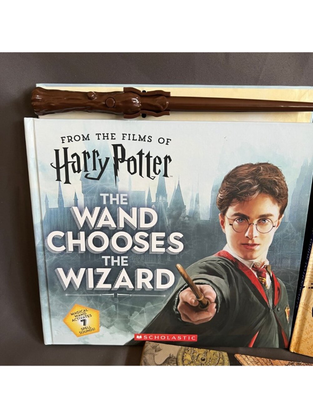Harry Potter Scholastic 3-Book Set: Wand Chooses Wizard Marauders Map History Of - Picture 3 of 5